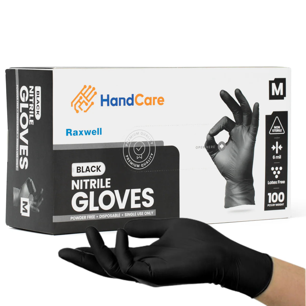 Nitrile Gloves - Exam Grade, Powder Free (6 Mil)